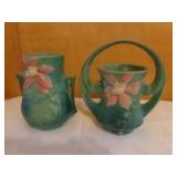 Roseville Basket & Vase