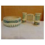 Roseville Double Bud Vase & Small JardiniÐ“Ðre