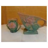 Roseville Vase & Cornucopia