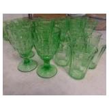 Green Depression Glass