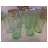 Green Depression Glass