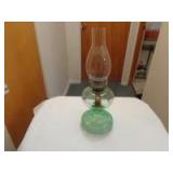 Green base kerosene lamp