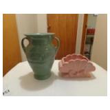 2 Pieces of Abingdon U.S.A. pottery