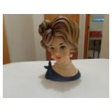 Ladies head vase Napcoware 7"