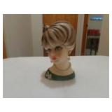 Ladies head vase Napcoware 6"