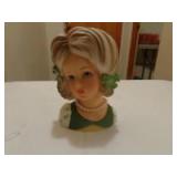 Ladies head vase Relpo 5"