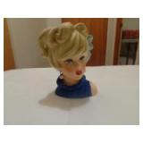 Ladies head vase Enesco 5"