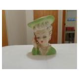 Ladies head vase Tilso 6"