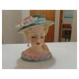 Ladies head vase Rubens original 6"