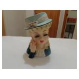 Ladies head vase Enesco 6"