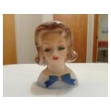 Ladies head vase Enesco 6"