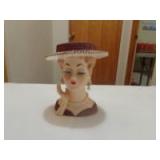 Ladies head vase Artmark 5"