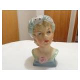 Ladies head vase 6"