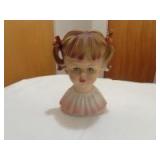 Ladies head vase 7"