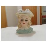 Ladies head vase Vougco 6"