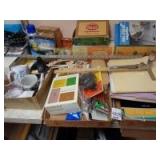 Lot of sewing items, 36" aluminum yardstick