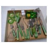Lot of old kitchen utensils