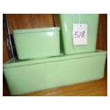 Jadite refrigerator dishes