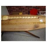 Wooden ironing board