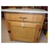 Cabinet w/metal top