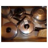 Drawer of pots and pans