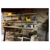Contents of shelves on North wall