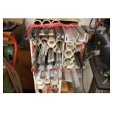 Top section of bar stock, round stock, etc.