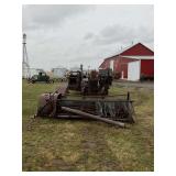 Fordson with Mounted Gleaner Combine