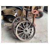 (3) Wheels And (3) Axles