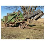 John Deere Threshing Machine with Hart Feeder