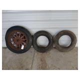 (2) 5.50-16. (1) 33x5 Tires