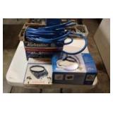 Magnifying visors and air hose