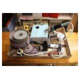 Soldering irons, solder, abrasive rolls, mini torch
