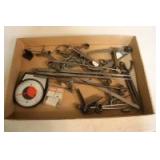 Flat of dividers, calipers, and more