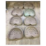 (8) Fordson Steel Pan Seats