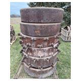 (6) Fordson Steel Wheels