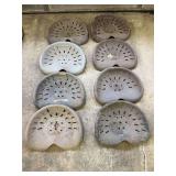 (8) Fordson Steel Pan Seats