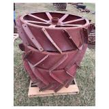 (4) Fordson Steel Rear Wheels