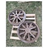 (4) Fordson Steel Front Wheels