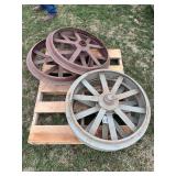 (4) Steel Front Wheels