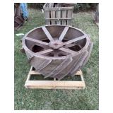 (2) Fordson Six Spoke Steel Rear Wheels