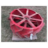 (2) Fordson Steel Rear Wheels