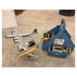 Model Airplanes and Tool Box