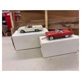 (2) 1/24 Ford Thunderbirds NIB Danbury Mint