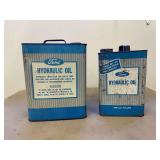 (2) Ford Oil Cans