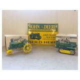 (3) John Deere GP, MC + Sign