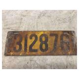 1917 License Plate
