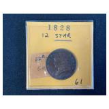 1828 Half Cent Coin