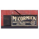 IHC McCormick Harvesting Machines DSW Sign
