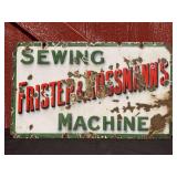 Early 1900s Frister & Rossman’s Sewing Machine SSP Sign